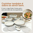 NOVEVE Jogo da Panelas Antiaderente 14 peças de Luxuosa Com Acessórios
