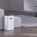 Lixeira Lata de lixo com sensor inteligente, doméstica com tampa, banheiro, cozinha, sala de estar, escritório, embalagem automática, latas de lixo de grande capacidade Lixeira(Silver,15L)