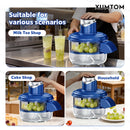 Descascador Elétrico de Frutas de 5 Lâminas | Descascador Automático Recarregável USB para Uvas, Alho, Tomates-Cereja | Gadget de Cozinha Eficiente, Uso Doméstico, Fácil de Limpar, Azul - Ótimo Presente para o Dia dos Namorados e Dia da Mãe