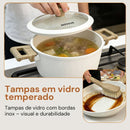 NOVEVE Jogo da Panelas Antiaderente 14 peças de Luxuosa Com Acessórios